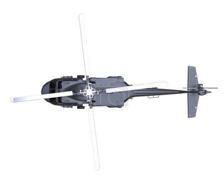 Photo for Realistic 3d Helicopter close up - Royalty Free Image