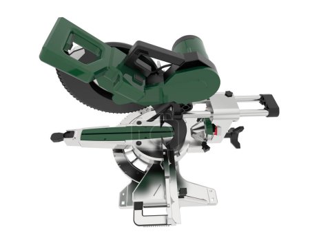Photo for Miter saw, professional carpentry tool - Royalty Free Image