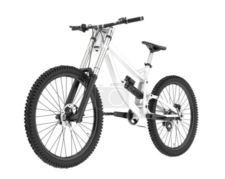 Foto de Bicicleta de montaña sobre fondo blanco - Imagen libre de derechos