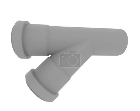 Photo for 3d rendering illustration of pipe isolated on background - Royalty Free Image