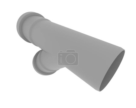 Photo for 3d rendering illustration of pipe isolated on background - Royalty Free Image