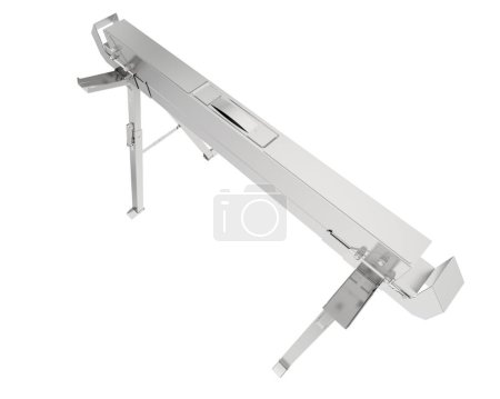 Photo for Sawhorse isolated on white background, 3d rendering - illustration - Royalty Free Image