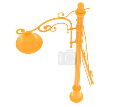 Photo for Street lamp icon close up - Royalty Free Image