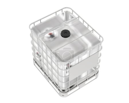Téléchargez les photos : Water container isolated on white background. 3d rendering - en image libre de droit