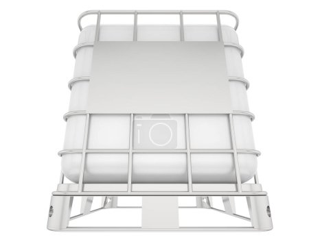 Téléchargez les photos : Water container isolated on white background. 3d rendering - en image libre de droit