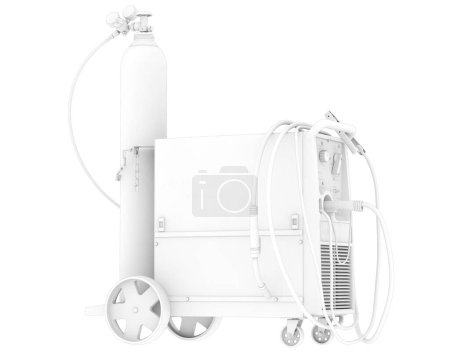 Téléchargez les photos : Machine à souder isolée sur fond blanc - en image libre de droit