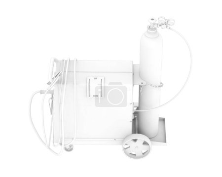 Téléchargez les photos : Machine à souder isolée sur fond blanc - en image libre de droit