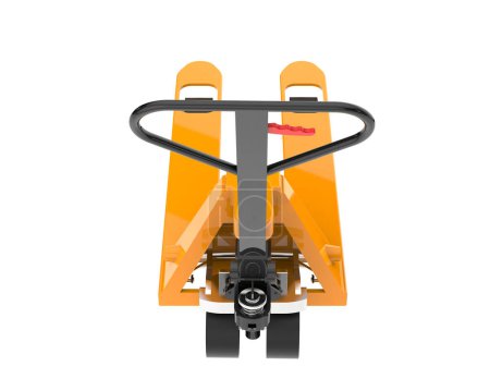 Photo for Pallet jack for transportation on a white background. - Royalty Free Image