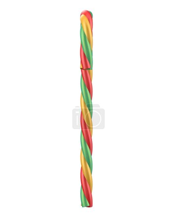 Photo for Candy cane  on white background - Royalty Free Image