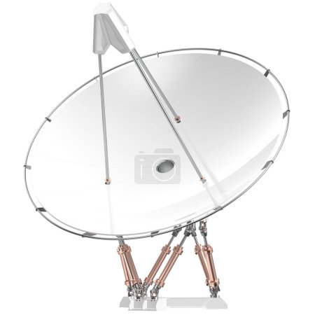 Photo for Satellite dish on the white - Royalty Free Image