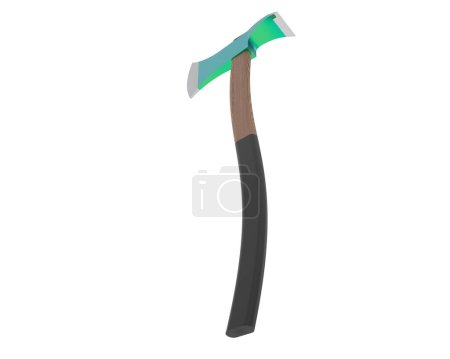 Photo for Axe isolated on  background. 3d rendering - illustration - Royalty Free Image