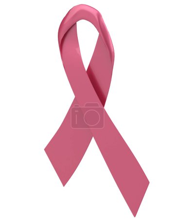Téléchargez les photos : Illustration de ruban de cancer isolé sur blanc - en image libre de droit