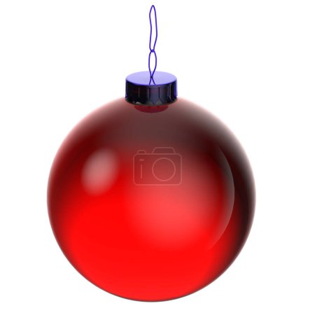 Photo for Christmas ball isolated on white - Royalty Free Image