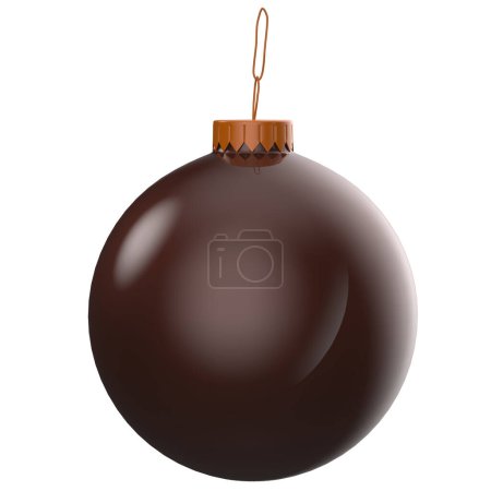 Foto de Bola de Navidad aislada en blanco - Imagen libre de derechos