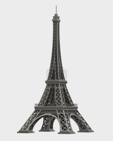 Photo for Eiffel tower 3d illustration - Royalty Free Image