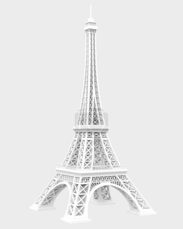 Photo for Eiffel tower 3d illustration - Royalty Free Image