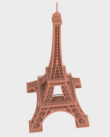 Foto de Eiffel tower 3d illustration - Imagen libre de derechos