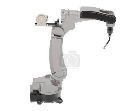 Photo for Factory robot isolated on white background. 3d rendering - illustration - Royalty Free Image