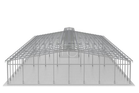 Foto de Canopy aislado sobre fondo blanco. representación 3d - ilustración - Imagen libre de derechos
