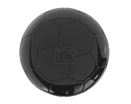 Téléchargez les photos : Ballon de football isolé sur fond gris. rendu 3d - illustration - en image libre de droit