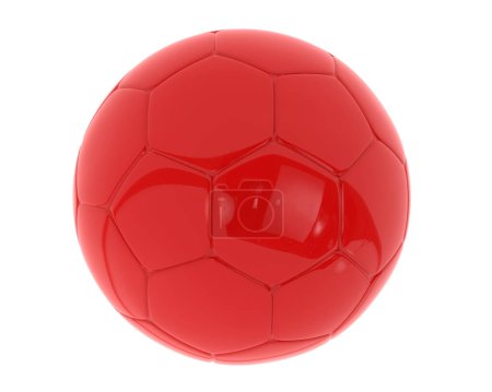 Foto de Pelota de fútbol aislada sobre fondo gris. representación 3d - ilustración - Imagen libre de derechos