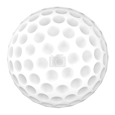 Téléchargez les photos : Boule de golf isolée sur fond. rendu 3d - illustration - en image libre de droit