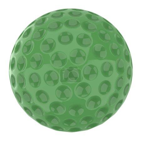 Téléchargez les photos : Boule de golf isolée sur fond. rendu 3d - illustration - en image libre de droit
