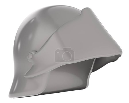 Photo for Medieval helmet on white background - Royalty Free Image
