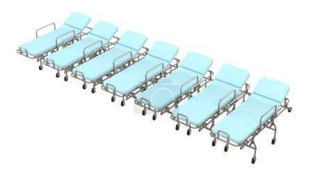 Photo for Hospital bed 3d illustration icon - Royalty Free Image