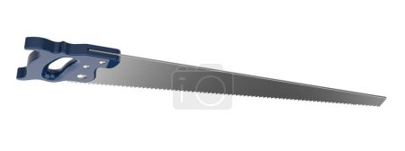 Photo for Hand saw isolated on white background. 3d rendering - illustration - Royalty Free Image