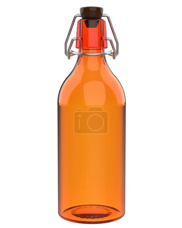 Photo for Drink bottles isolated on  white background. 3d rendering - illustration - Royalty Free Image