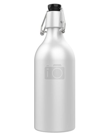Téléchargez les photos : Buvez des bouteilles isolées sur fond blanc. rendu 3d - illustration - en image libre de droit