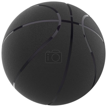 Téléchargez les photos : Rendu réaliste 3 d de ballon de basket - en image libre de droit