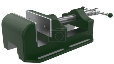 Photo for Vise isolated on background with mask. 3d rendering - illustration - Royalty Free Image