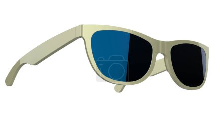 Foto de Gafas de sol modernas aisladas sobre fondo blanco. accesorios de moda - Imagen libre de derechos