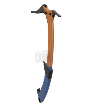 Photo for Ice ax isolated on background with mask. 3d rendering - illustration - Royalty Free Image