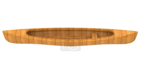 Photo for Canoe isolated on background with mask. 3d rendering - illustration - Royalty Free Image
