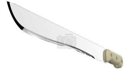Photo for Sword isolated on white background. 3 d rendering - Royalty Free Image