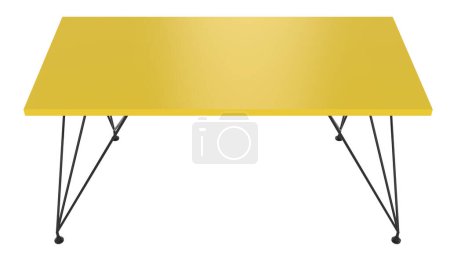 Photo for Modern metal tables with a metal plate. - Royalty Free Image