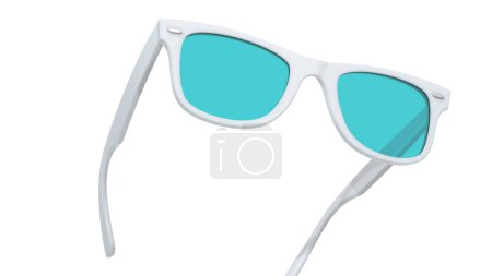 Photo for Glasses isolated on white background. 3d rendering - illustration - Royalty Free Image