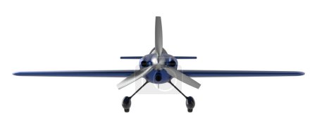 Foto de 3d ilustración de azul Xtreme Air Sbach 342 aislado sobre fondo blanco. monoplano acrobático y itinerante de dos asientos - Imagen libre de derechos