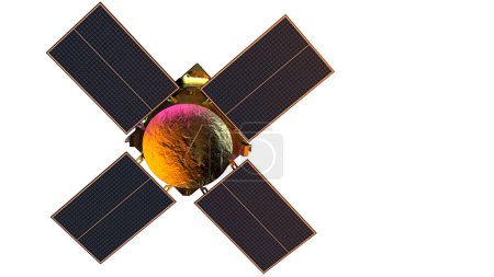 Photo for Satellite on the white background - Royalty Free Image