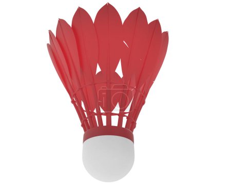 Photo for Shuttlecock isolated on white background - Royalty Free Image
