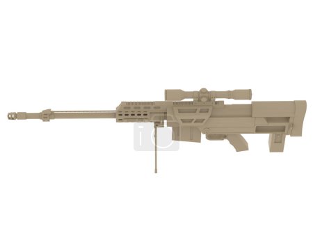 Photo for Modern sniper gun on white background - Royalty Free Image
