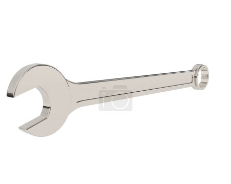 Photo for Wrench isolated on background. 3d rendering - illustration - Royalty Free Image