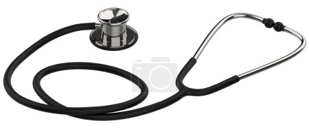 Photo for Medical stethoscope isolated on white background - Royalty Free Image
