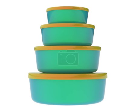 Photo for Storage containers isolated on background. 3d rendering - illustration - Royalty Free Image