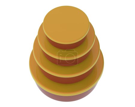 Photo for Storage containers isolated on background. 3d rendering - illustration - Royalty Free Image