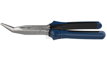 Photo for Slip joint pliers close-up scene isolated on background. Ideal for large publications or printing. 3d rendering - illustration - Royalty Free Image