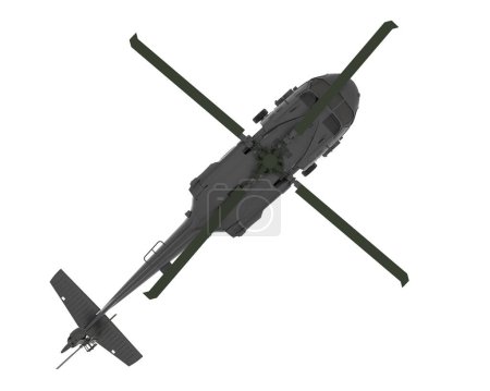 Photo for Realistic 3d Helicopter close up - Royalty Free Image